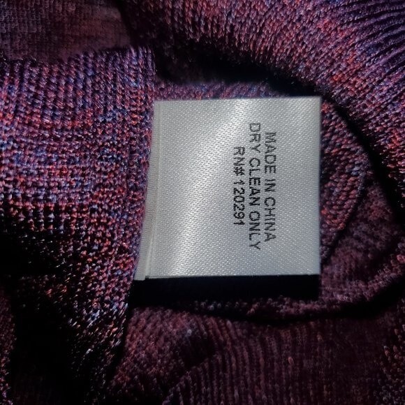 Michelle Mason Metallic Fine Knit Cropped Purple Pink Sweater Small - Picture 8 of 12